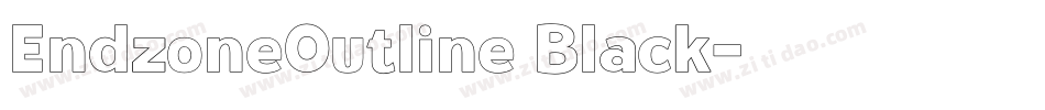 EndzoneOutline Black字体转换